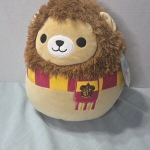 Squishmallows Gryffindor Lion Plush with Brown Mane